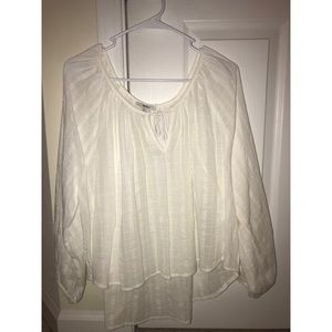 Size L: Forever 21 White Top